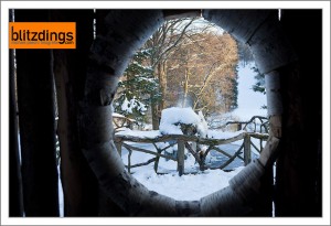 Schlosspark Belvedere im Schnee